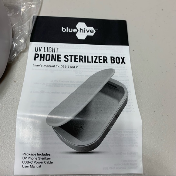 Blue Hive UV Light Phone Sterilizer Box BNIB - Picture 3 of 10